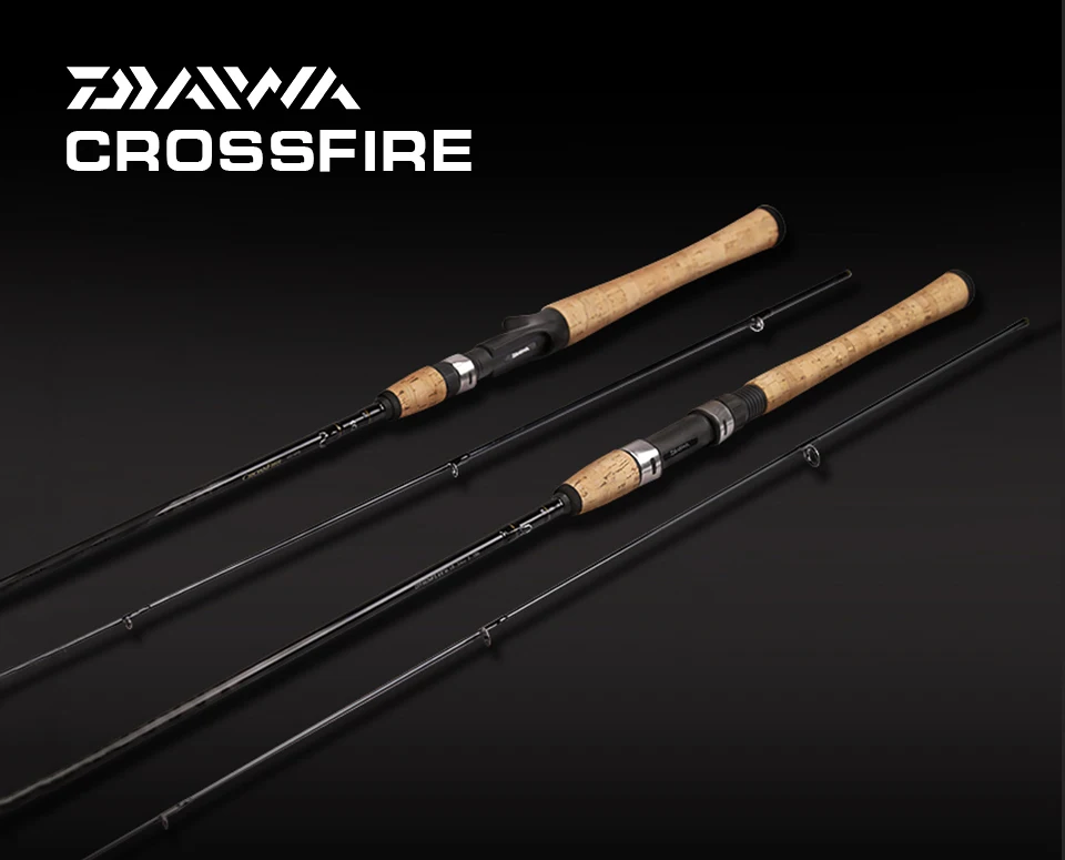 DAIWA CROSSFIRE Спиннинг/углеродная удочка для быстрого действия приманка стержень отвечают требованиям стандартов UL/M/MH Мощность 1,68/1,83/1,98/2,13 м Алюминий оксид руководство