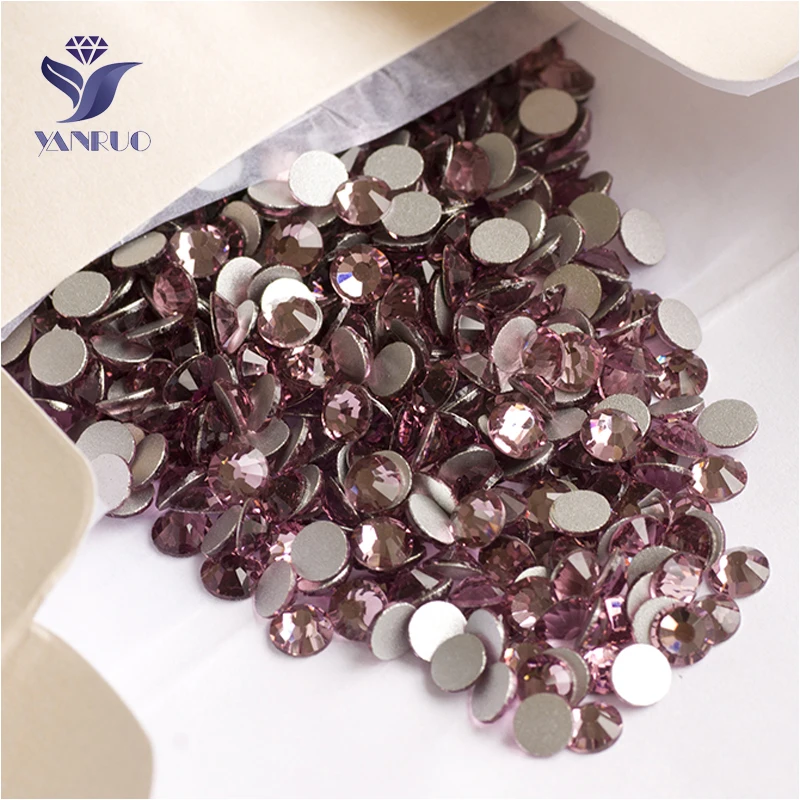 YANRUO 2058NoHF SS16 светильник Аметист 1440 шт страз не Горячая фиксация Стекло Камень