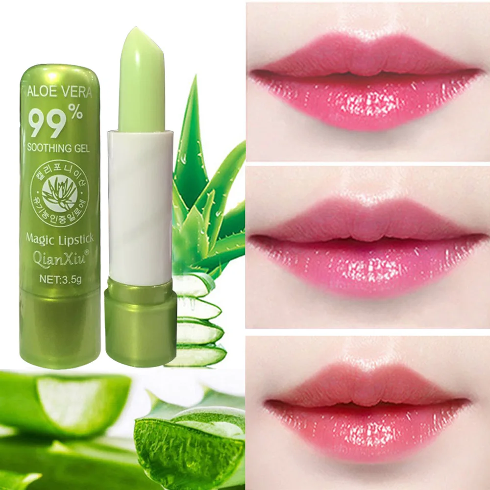 1 шт. влаги расплава бальзам для губ длительный изменить Цвет помада алоэ