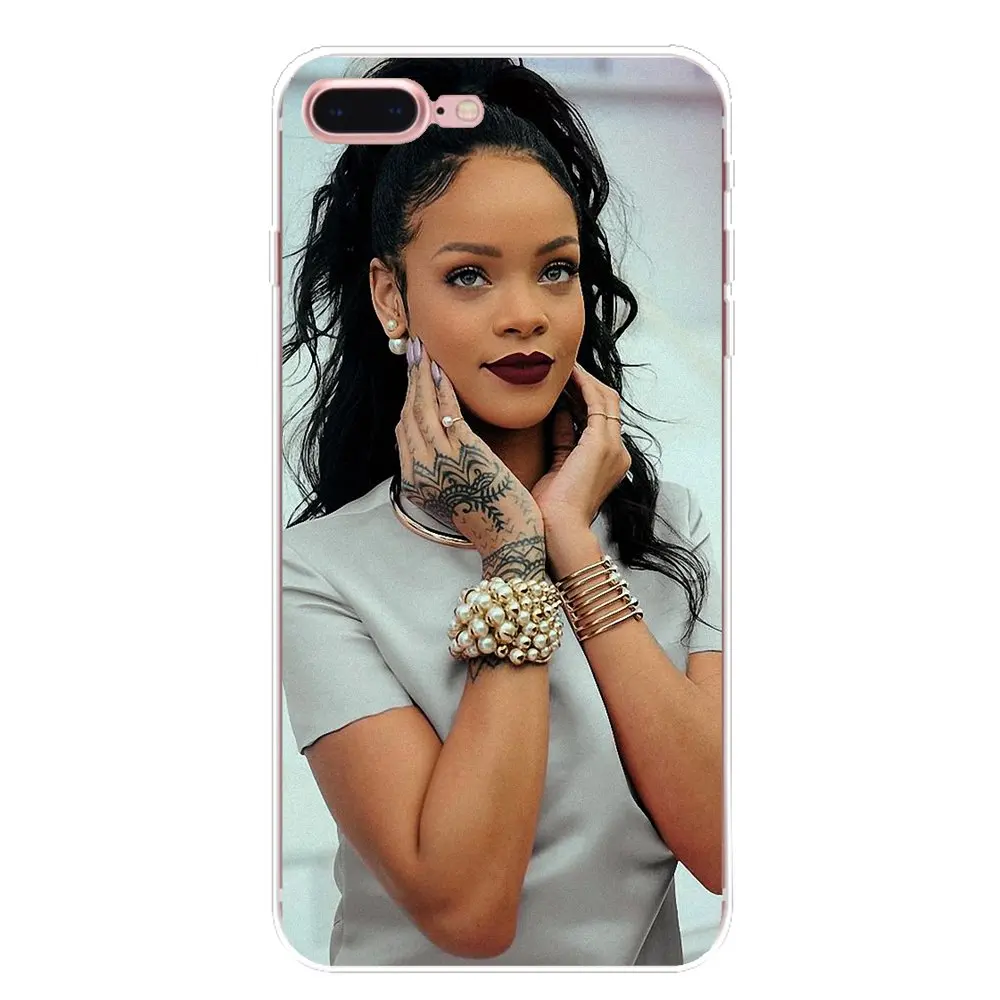 Custom Sexy Pop Star Rihanna Silicone Case For Samsung Galaxy S2 S3 S4 S5 MINI S6 S7 edge S8 S9 Plus Note 2 3 4 5 8 Coque Fundas |