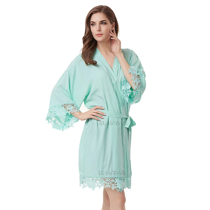 Женское Короткое платье невесты из 2019 хлопка с кружевной отделкой | Женская