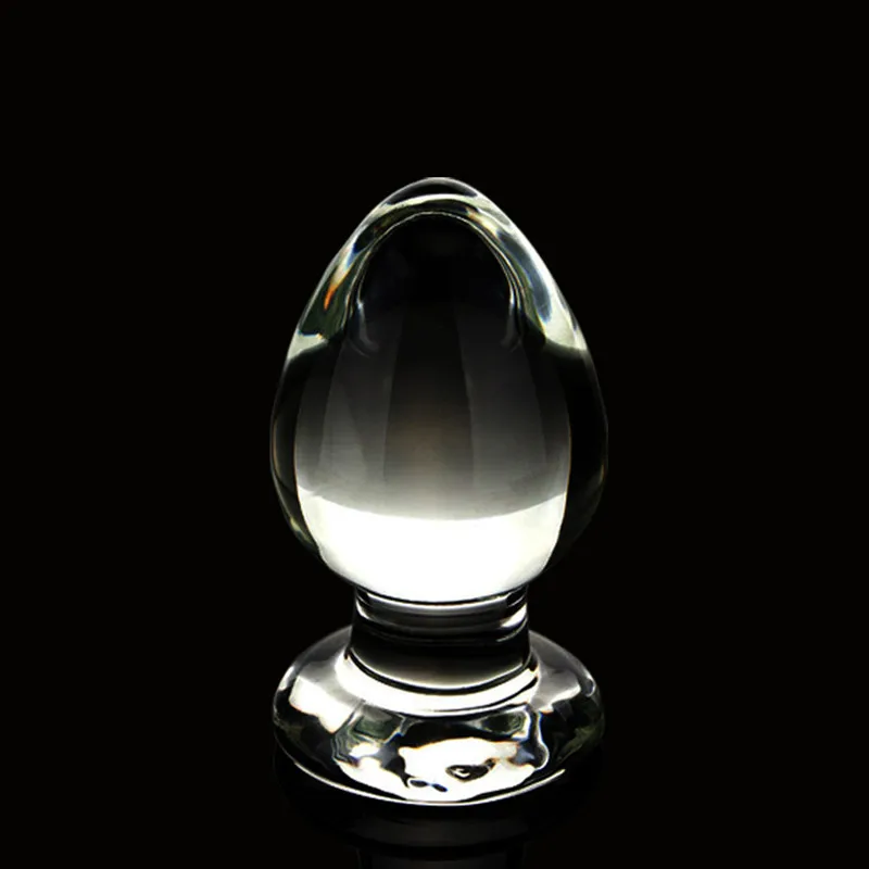 60 мм Хрустальный пирекс Большой Стеклянный анальный фаллоимитатор Анальная