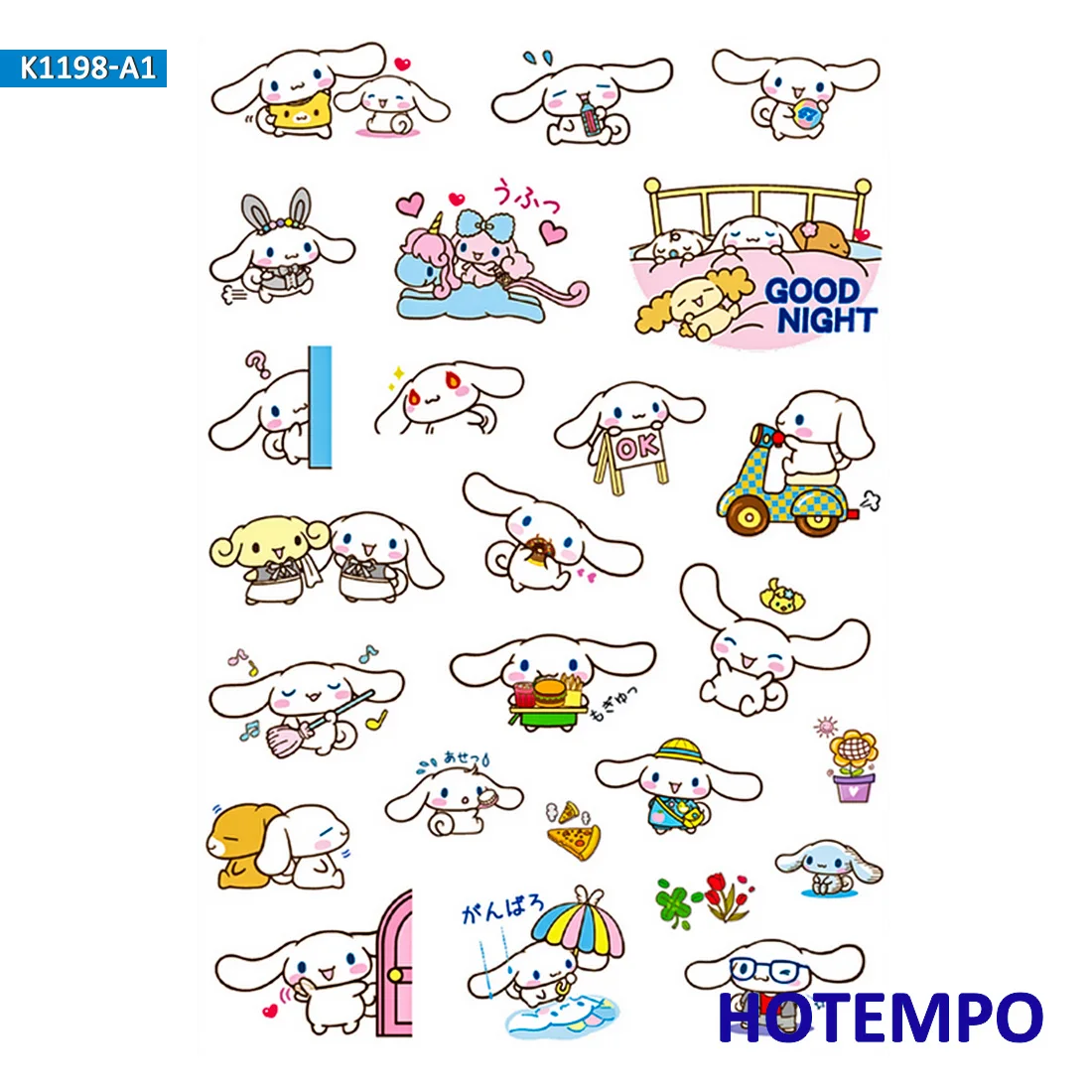 Sanrio Мелодия куроми наклейки для девочек Дети подарок DIY письмо дневник в стиле Скрапбукинг Канцелярские Pegatinas наклейки