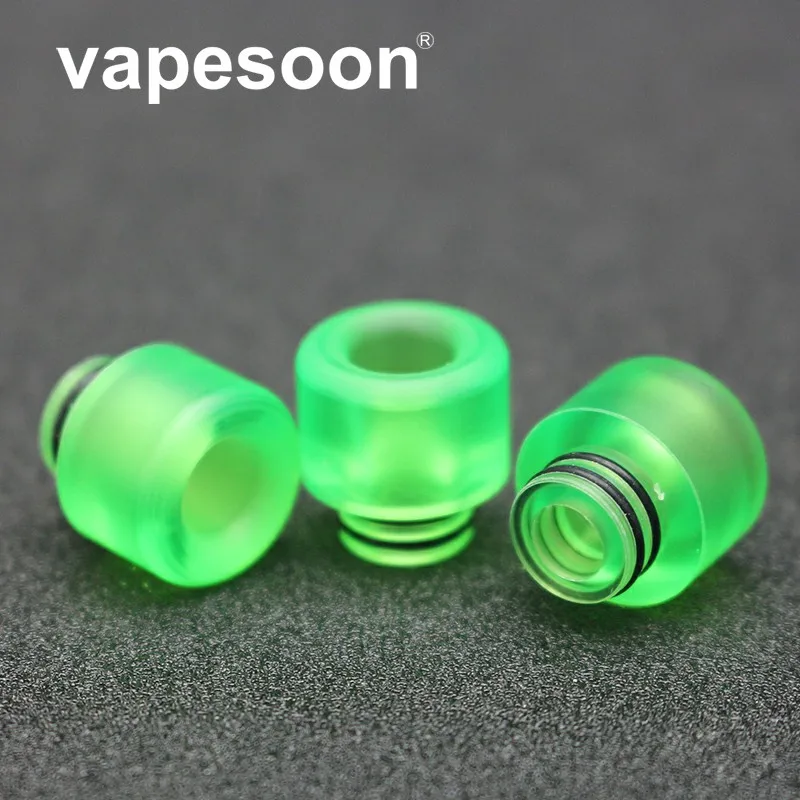 

10pcs E Cigarette Acrylic Drip Tips Green Mouth 510 Drip Tip E For RDA RBA Vaporizer