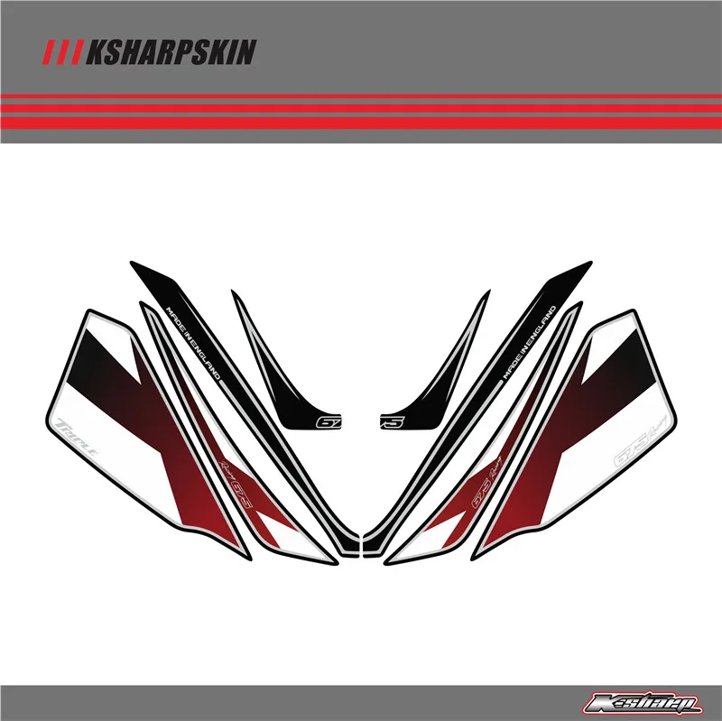 Передний обтекатель мотором цифровая доска 3D защитный гель для TRIUMPH Daytona 675