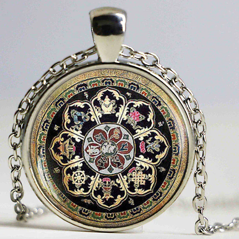Тибетская буддийская подвеска в виде мандалы|mandala pendant|mandala necklacejewelry necklace |
