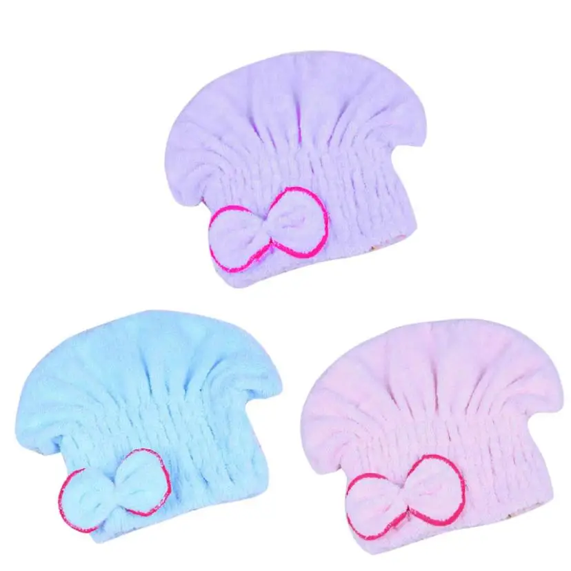 Атласный капот микрофибра HairTextile тюрбан шапка для быстрой сушки волос шапочка