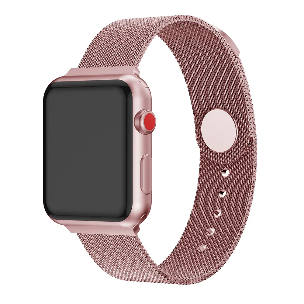 40/44 мм ремешок для Apple Watch series 1/2/3 42 38 браслет часов серии 4 3 2 1 Миланская Магнитная