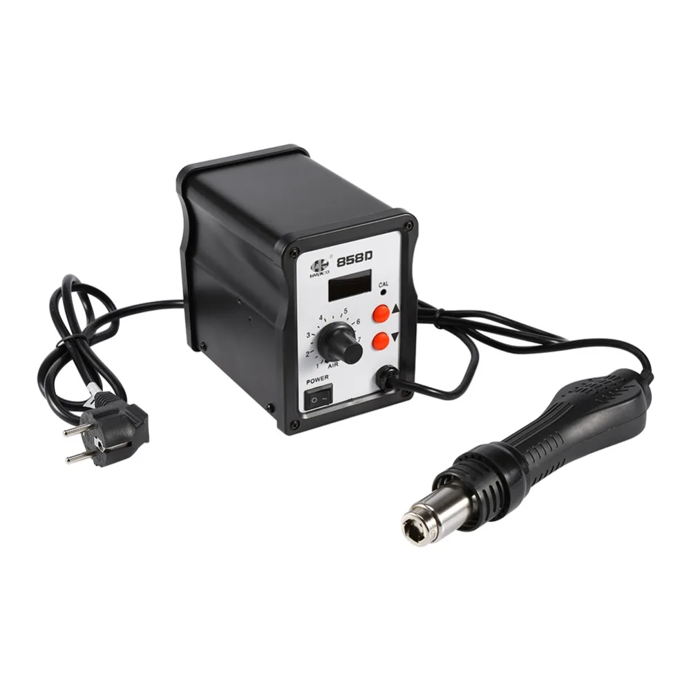 858D SMD 700 Вт паяльная станция с функцией демонтажа горячего воздуха Rework пистолет + 3