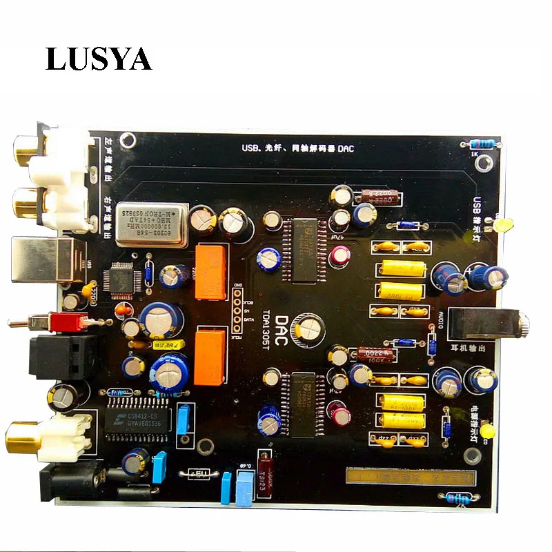 Lusya USB декодер DAC волокно коаксиальный декодирование OTG двойной параллельный TDA1305T компьютер внешняя температура аудио карта T0397