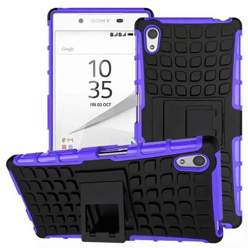 JUNTSAI Heavy Duty Броня Противоударный Hybird Для Sony Z5 Z5premium Z5plus Z5mini Z5campact ТПУ + PC Жесткий