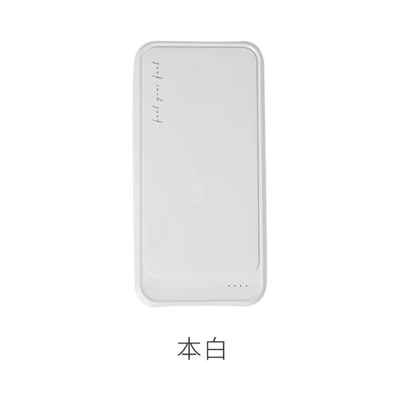 Внешний аккумулятор Maoxin, 20000 мА/ч, micro и type c, Двойной вход, двойной usb выход, тонкий, чистый, черный, белый, портативный, зарядное устройство для мобильного телефона - Цвет: White