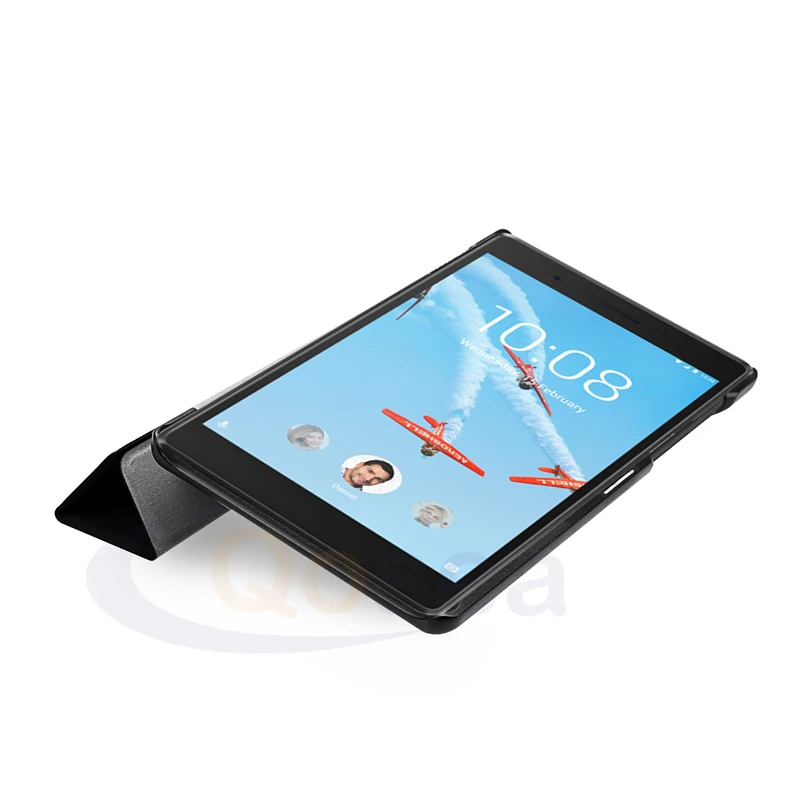 Qosea для Lenovo tab4 7 TB-7504 tb-7504f 2017 дюймов Кожа PU Смарт-Чехол Tab tb-7504x Планшеты PC Стенд