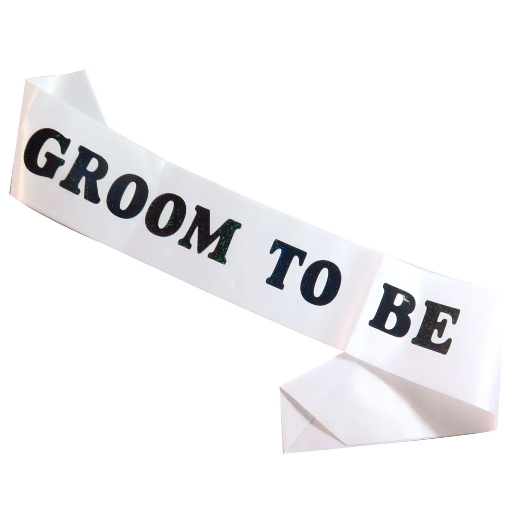 6 шт. новый дизайн 2020 надпись Groom to be Свадебная вечеринка белая красная черная