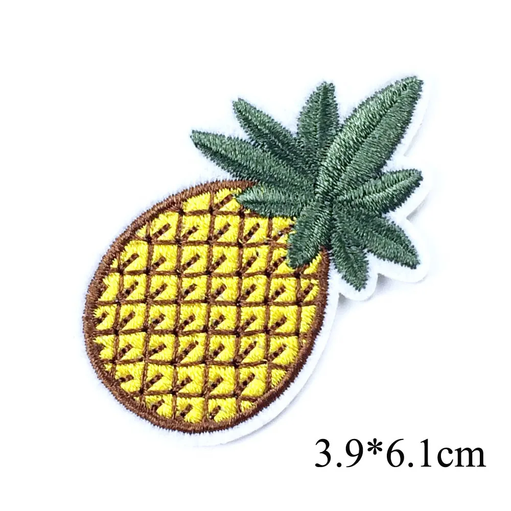 10 шт. патчи для одежды с вышивкой ананасами|embroidered iron|iron on patchesembroidered iron patches |