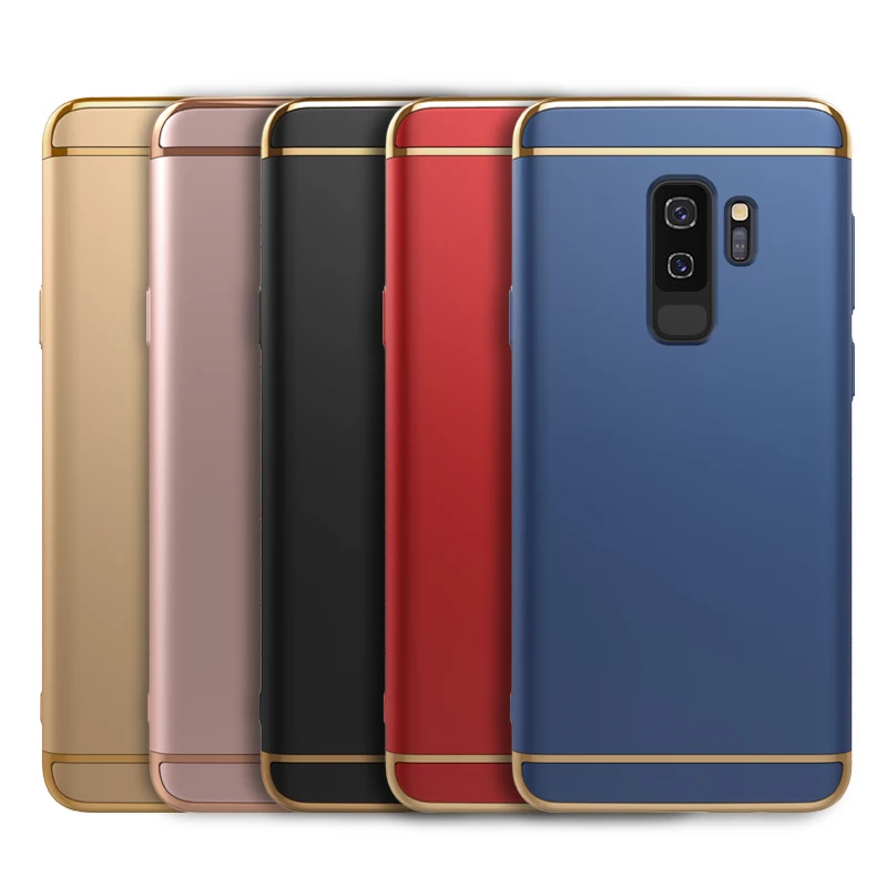 10 шт 3 в 1 покрытие Жесткий ПК чехол для Samsung Galaxy S10 E S9 S8 Plus S7 Edge Note 9 8 5 A8 A6 C5 J2 Pro