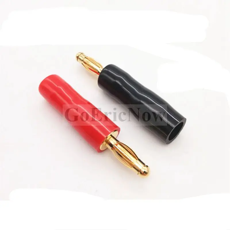 50 pcs 4mm Banana Plug Connector Red+Black 90 Degree Amplifier Speaker Terminal Binding Post Socket | Обустройство дома