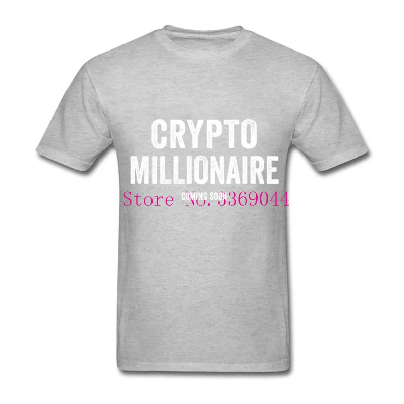 Поколение толстяков с короткими рукавами 3D Crypto миллионер футболка 2018 новый