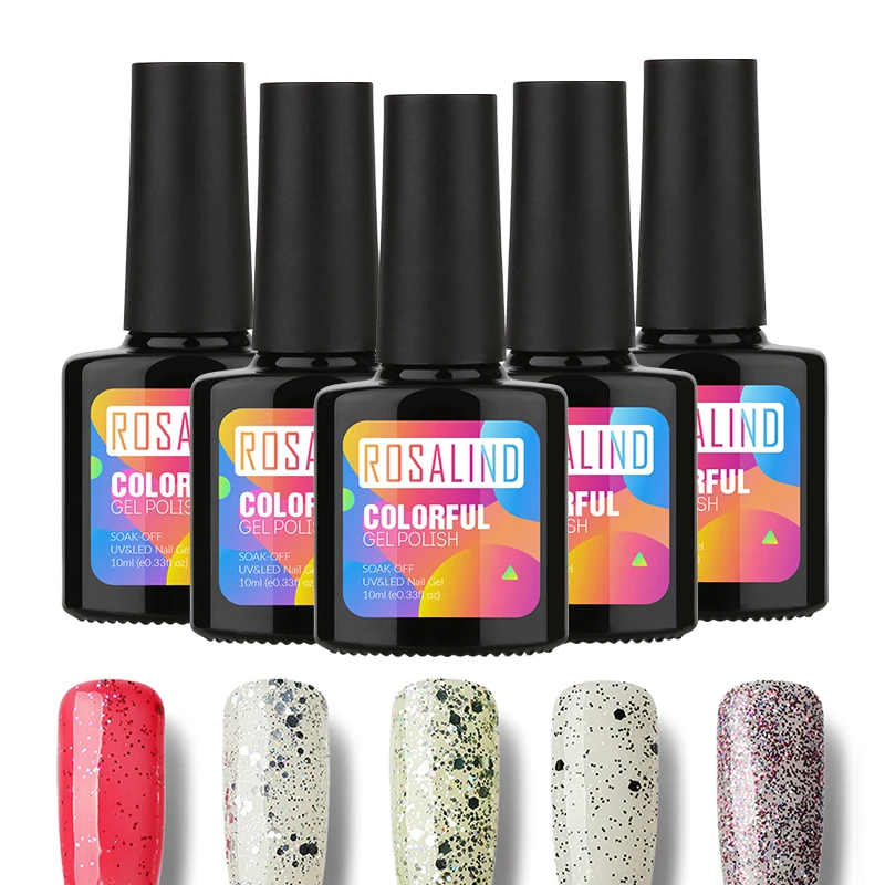Rosalind 10 мл УФ гель Vernis Полупостоянный отмачиваемый долговечный светодиодный лак