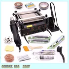 Gordak 863 паяльная станция с пистолетом Горячего Воздуха BGA + Инфракрасная Бесплатная подарочная инфракрасная станция предварительного нагрева + Электрический Утюг