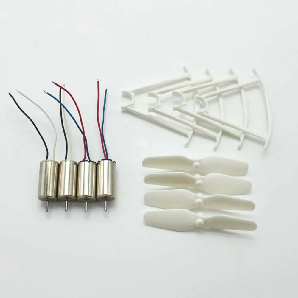 4pcs RC Drone Motors CCW CW Engine Motor Propellers Protective Rings Spare Parts for SYMA X21 X21W X22W Quadcopter |