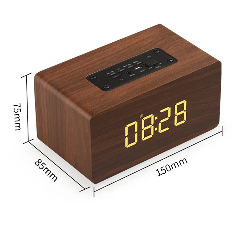 Деревянная Беспроводная Bluetooth-Колонка Queenview портативная HiFi-колонка s-Shock бас