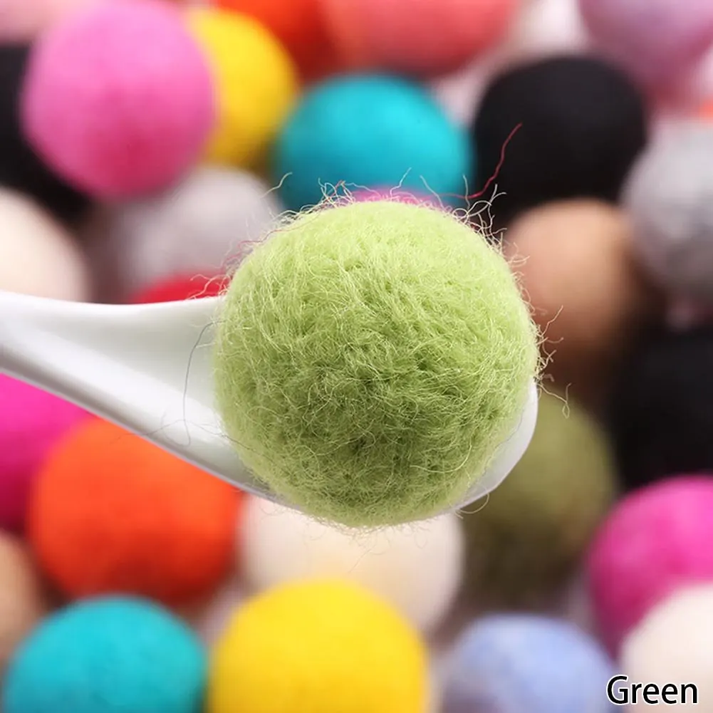 Green Mix Размеры 30 мм разные цвета в произвольном порядке помпон мягкий балабоны для детские игрушки «сделай сам» Аксессуары - Цвет: Green
