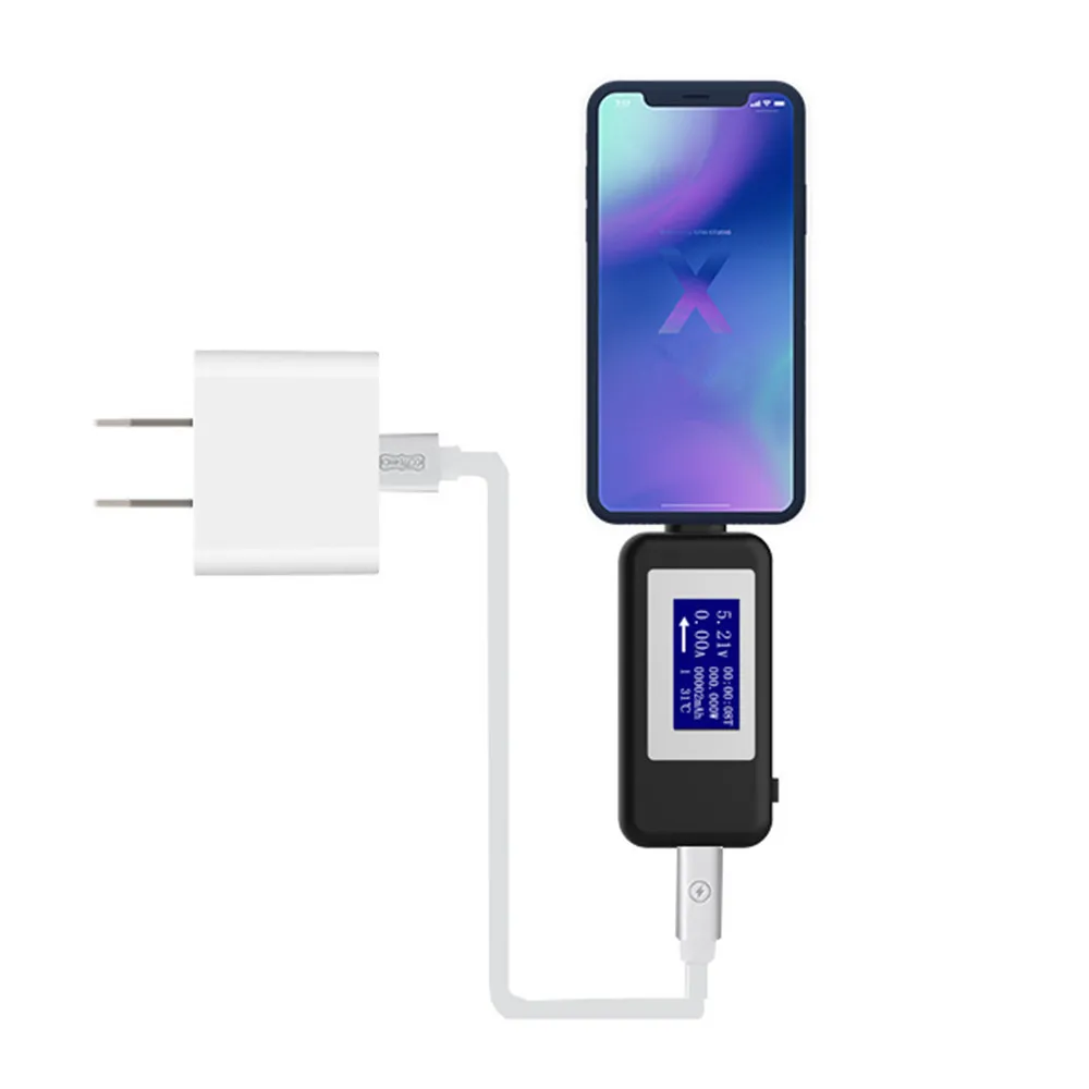Тестер USB Type c DC 4 30 в цифровой вольтметр амперимитатор измеритель напряжения