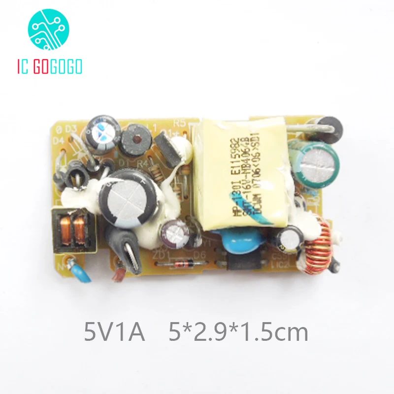 1000MA AC DC 5V 1A переключение Питание несмонтированная плата зарядного устройства с