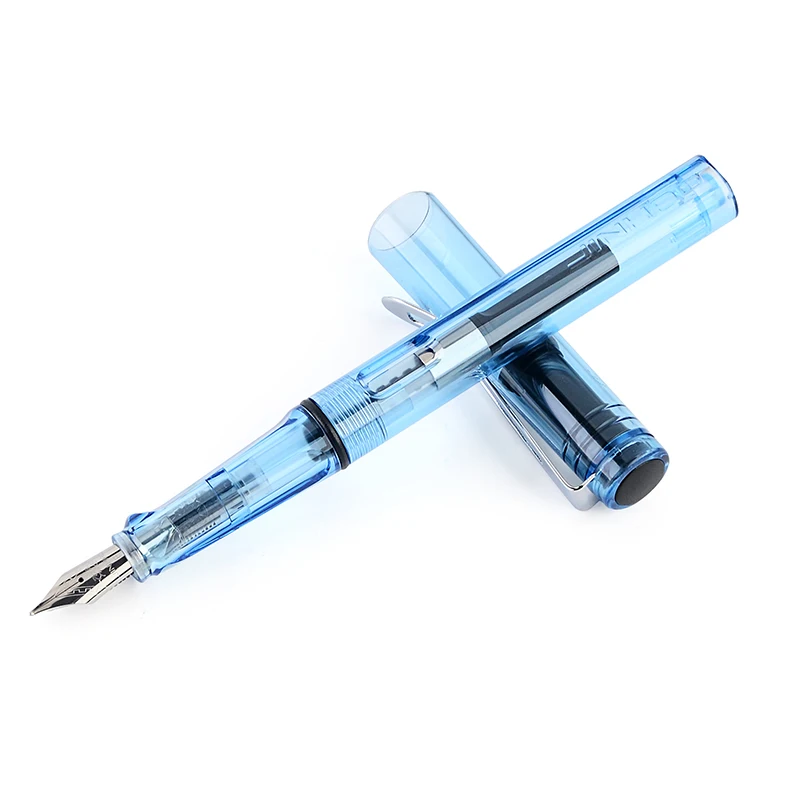 Creative Student Transparent Plastic Fountain Pen 6 Colors 0.5mm Ink Pens for School Office Business Writing Stationery | Канцтовары для