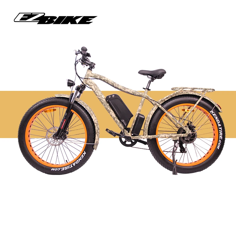 Электрический Снежный велосипед EZBIKE, 500 Вт, моторезный электровелосипед, полный электровелосипед, рама городского велосипеда из алюминиевого сплава