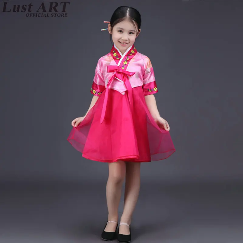 Детское корейское Новое дизайнерское платье hanbok для девочек корейский магазин