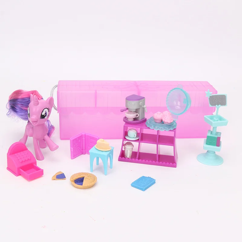 Экшн фигурка из ПВХ 8 см игрушки My Little Pony на тротте сумерки сверкающие набор с