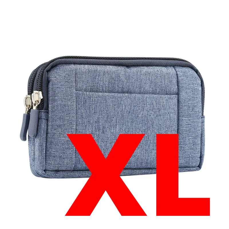 XL blue YIANG Повседневная поясная сумка для женщин и мужчин, поясная сумка, ковбойская ткань, унисекс, поясная сумка для телефонов, поясная сумка, сумка на молнии, сумки, XL, L, S размер - Цвет: XL blue