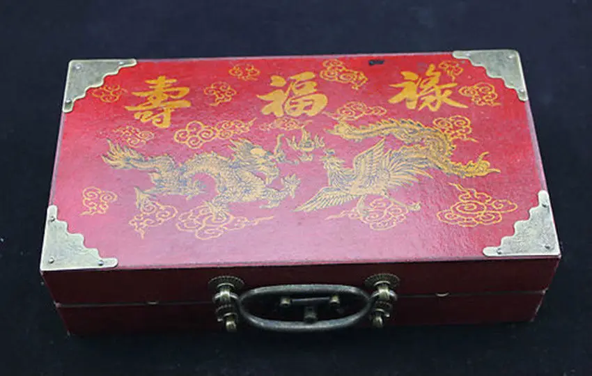 Китайский династии Цинь армейский Стиль 32 шт. Шахматный набор и кожаная