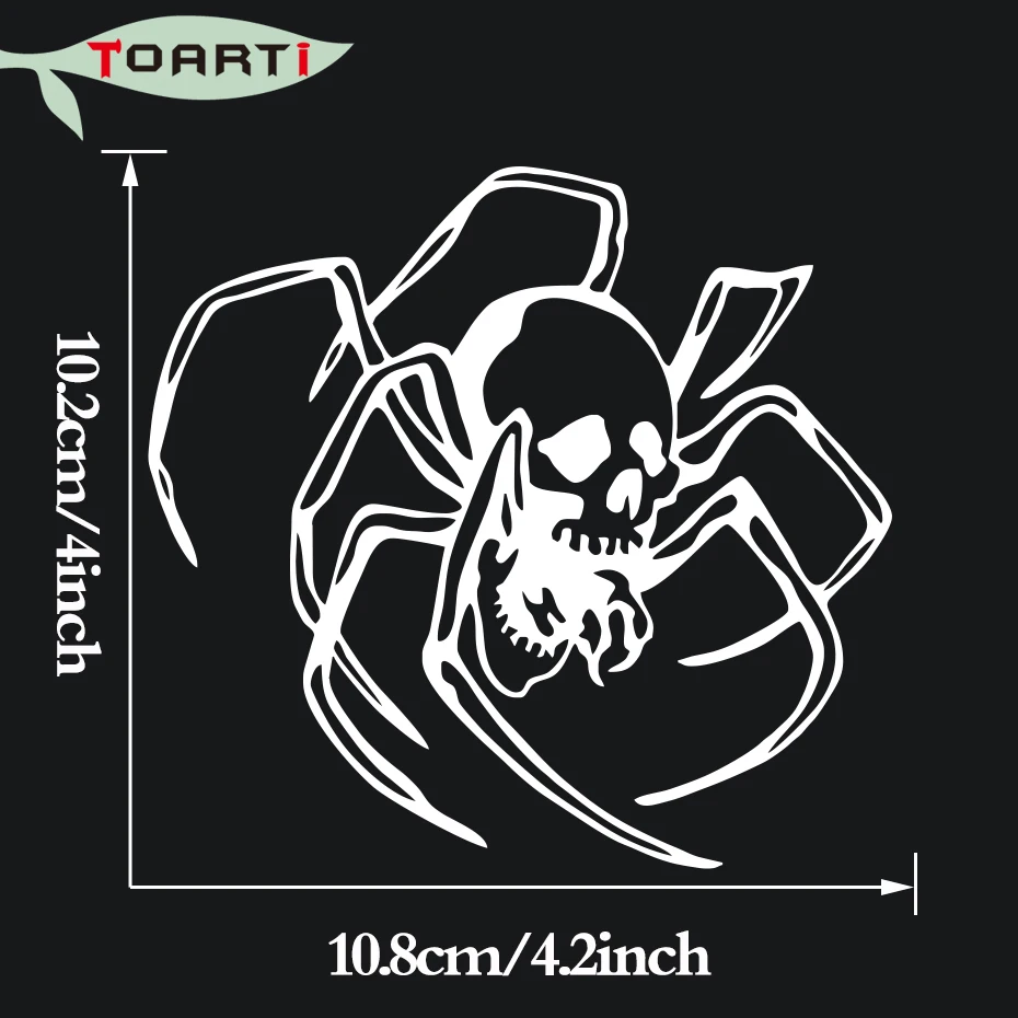 Автомобильный Стайлинг Череп Паук Виниловая Наклейка Окно для стенок бампера