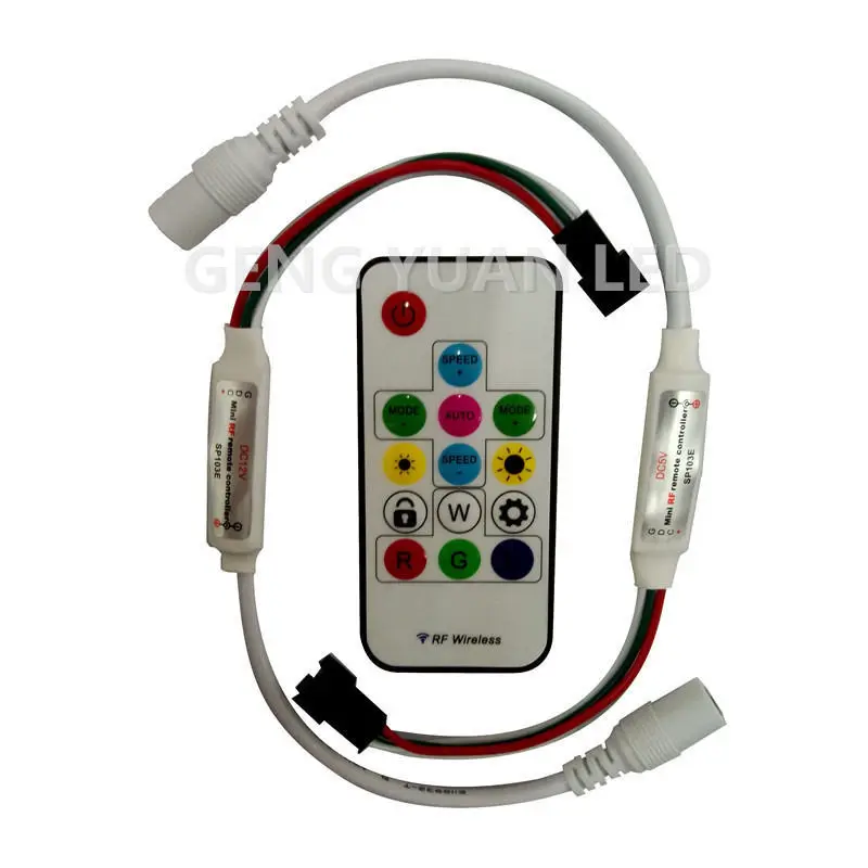 Новый беспроводной RF SP103E 14 клавиш цифровой для WS2811 WS2812 WS2812B светодиодный