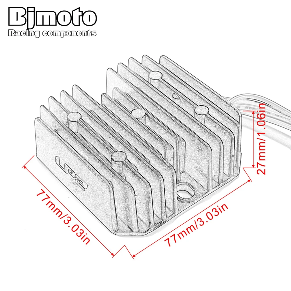 Мотоциклетный регулятор напряжения Выпрямитель BJMOTO для Honda NX500 Dominator 1995-1999 NX650