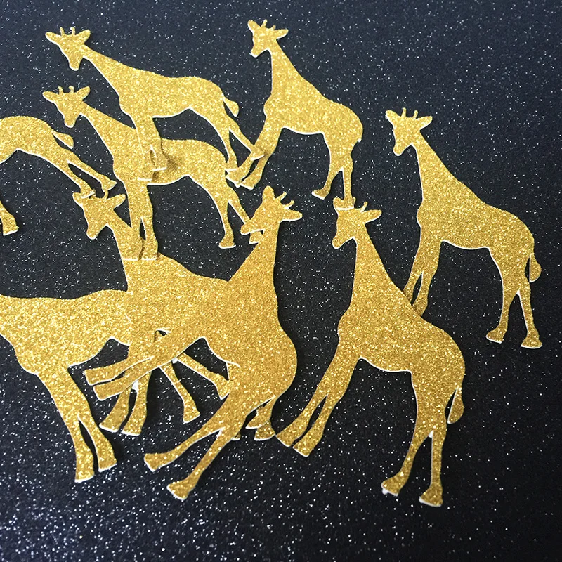 

Gold/Silver/Black Glitter Giraffe Table Confetti for Baby Shower/Child Kids Birthday Animal Party Decorations Favors Supplies