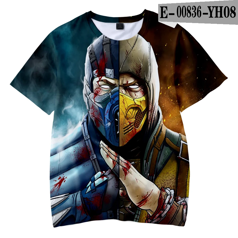 3D Children's t-shirt Mortal Kombat 11 t shirt 3d Games Print Tee Shirt wear Fashion Cool and comfortable tshirt for the kids - Цвет: 3D