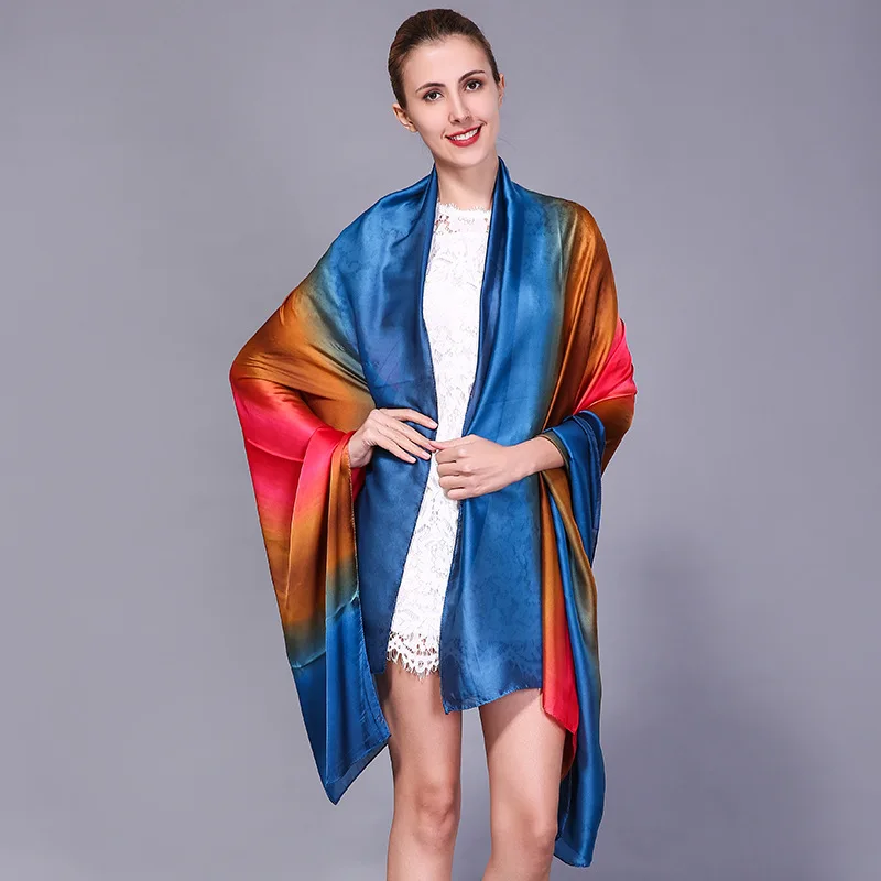 Весенний и осенний Новый атласный искусственный шелк цвет тонкий секционный