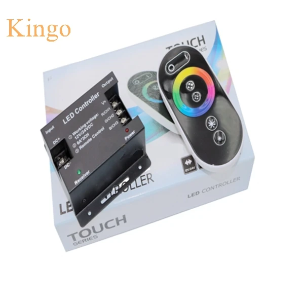 

DC12-24V 6A*3 RF Remote Wireless Touch Panel RGB LED Controller controls for 5050 3528 RGB Light RGB Controller