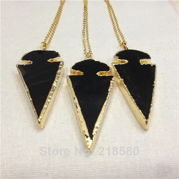 H QN128 ожерелье с подвеской в виде стрелок золотого цвета|necklace gold|pendant necklacegold necklace |