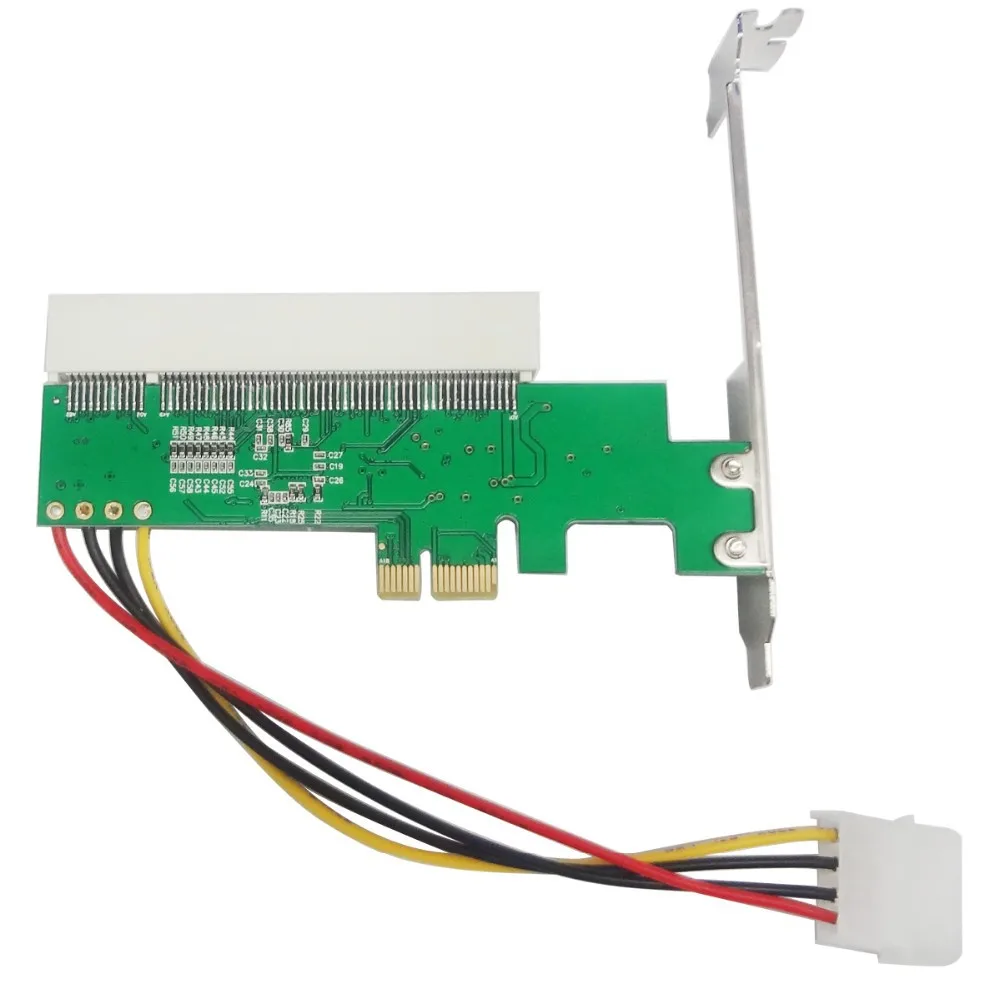 XT-XINTE PCI-Express To PCI Adapter Card PCI-E X1/X4/X8/X16 Slot With 4 Pin Power Cable | Компьютеры и офис