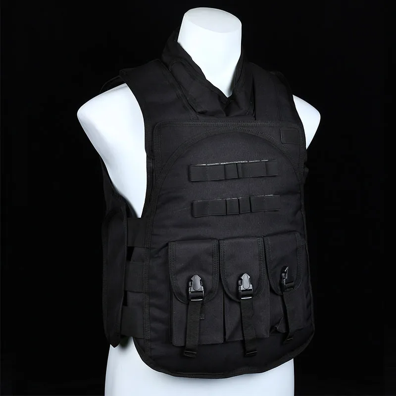 Черный тактический жилет мужской военный для охоты полевой битвы страйкбола