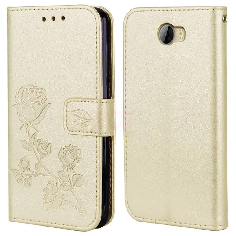 3D Цветок роскошный кожаный чехол для huawei Y5II Y5 2 Y5 ii CUN-U29 CUN-L21 CUN-L01 бумажник чехол для Y6 II компактный Honor 5A LYO-L01
