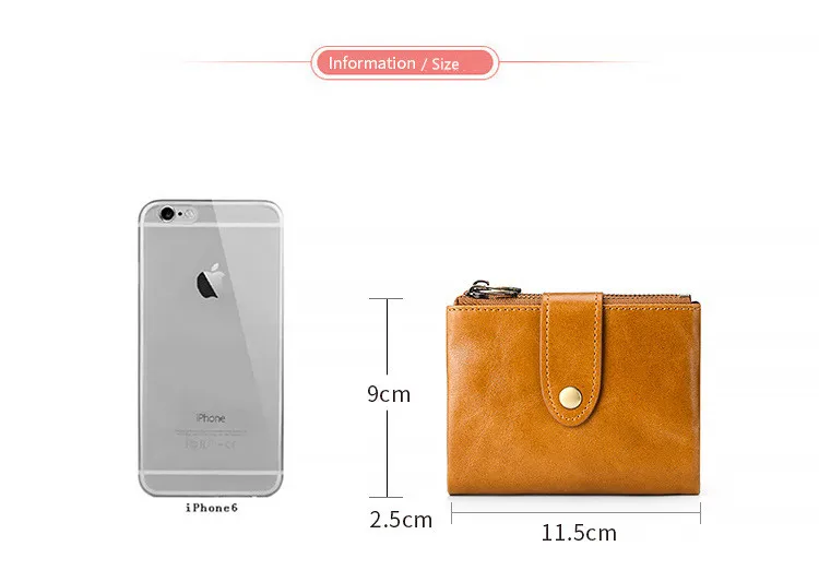 WESTCREEK RFID Блокировка Малый пояса из натуральной кожи кошелек для мужчин Crazy Horseskin масла воск кожи короткие мини женские кошельки с молни