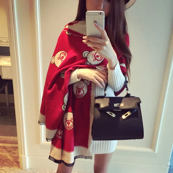 

New Fashion Woman's Scarf 190*65cm Cashmere Bandana Hijab Winter Warmer Blanket Luxury Women's Pashminas Shawl Wraps Scarves