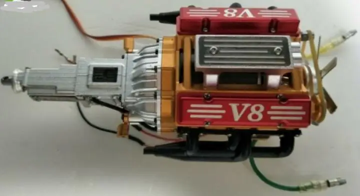 V8 коробка передач для RC4WD D90 D110 G2 1/10 cross hsp SCX10 ffraxas TRX4 Tamiya 1/14 трактор Скания benz man TGX