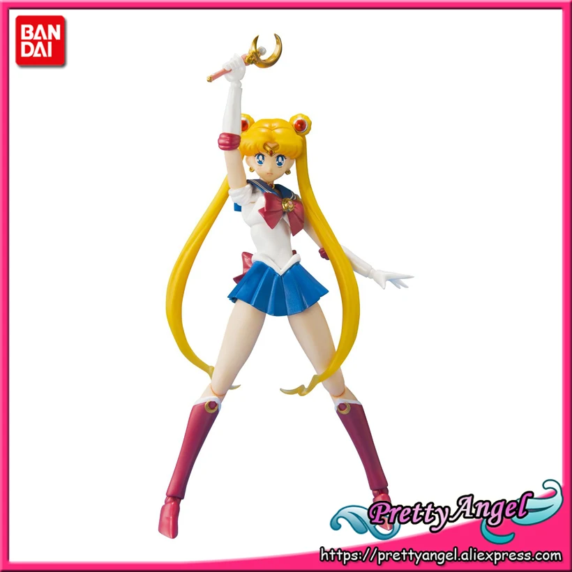 PrettyAngel Подлинная Bandai S.H.Figuarts Pretty Guardian Sailor Moon 20th ПВХ Action Figure|action figure|sailor moon action